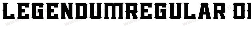 LegendumRegular OMRe(Legendum Regul字体转换